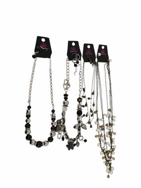 paparazzi Black, Silver and Gold Layered Necklace Set